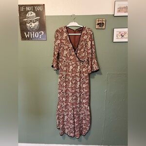 Flare Leg Floral Jumpsuit